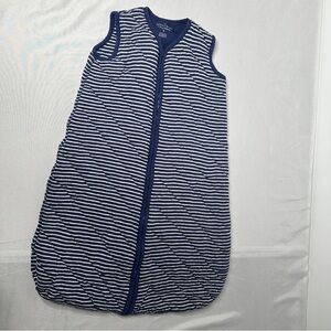 Moon and Back by Hanna Andersson Sleep Sack Wearable Blanket M Navy Stripe